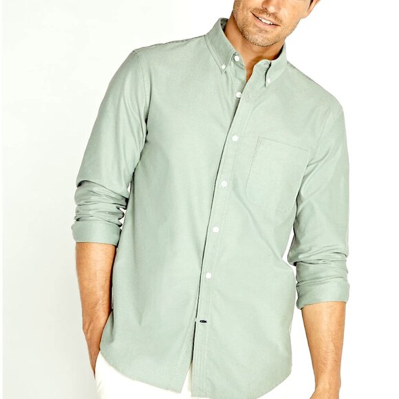 Long Sleeve Oxford Shirt - New With Tags - NEVER WORN -Sage